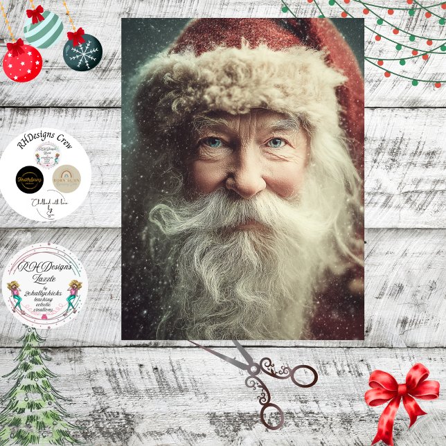Papel De Seda Decoupage Natalício Papai Noel  (Criador carregado)