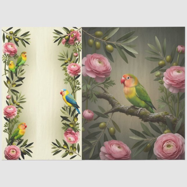 Papel De Seda Decoupage Nature Poetry Collection (Frente )