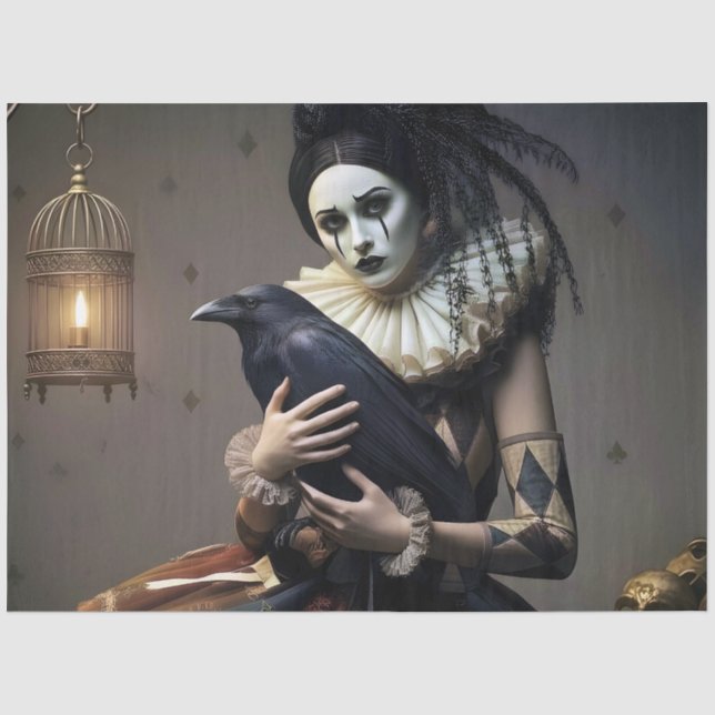 Papel De Seda decoupage paper dark fantasy (Frente )