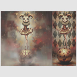 Papel De Seda Decoupage Paper Melancholic Clown 