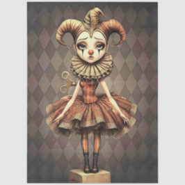 Papel De Seda Decoupage Paper Melancholic Clown 