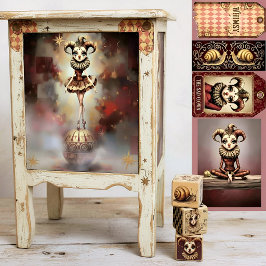 Papel De Seda Decoupage Paper Melancholic Clown 
