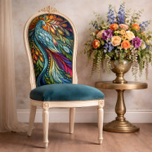 Decoupage Pavão Arco-íris