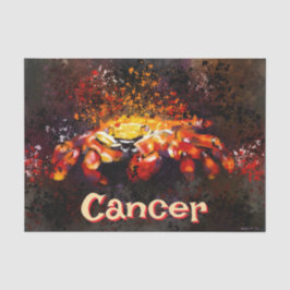 Papel De Seda Decoupage Personalizada do Cancer Costeiro do Cara