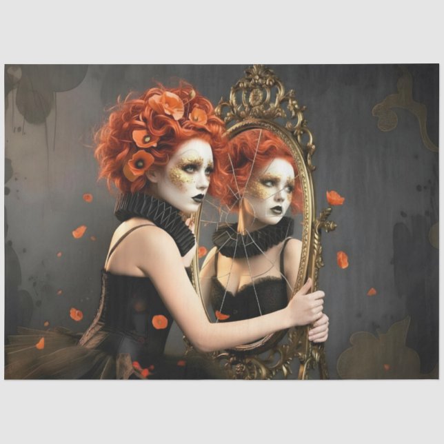 Papel De Seda Decoupage Poetic Gothic Motifs  (Frente )