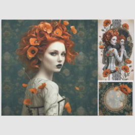 Papel De Seda Decoupage Poetic Gothic Motifs 