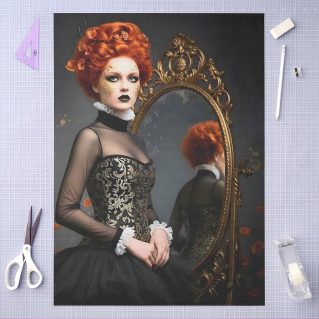 Papel De Seda Decoupage Poetic Gothic Motifs  (Arte )