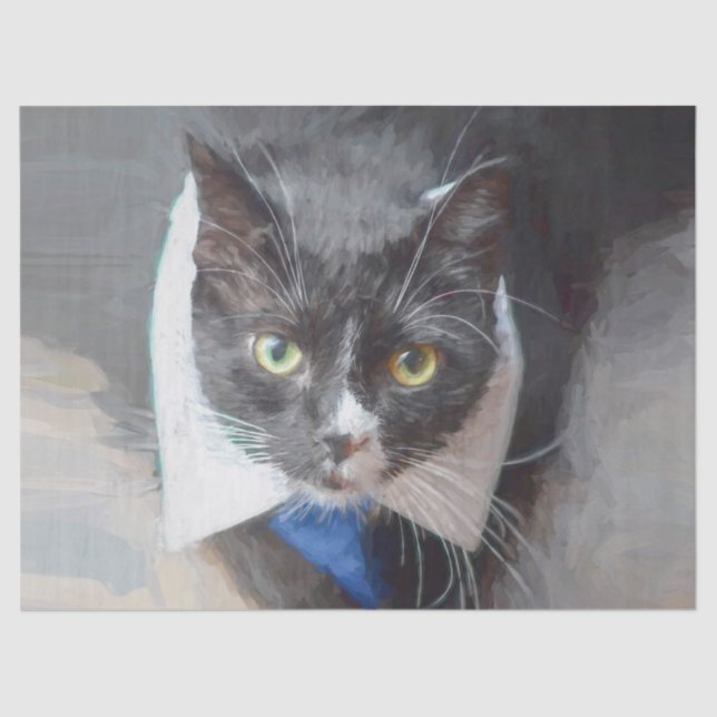 Papel De Seda Decoupage Preta E Branca (Frente )