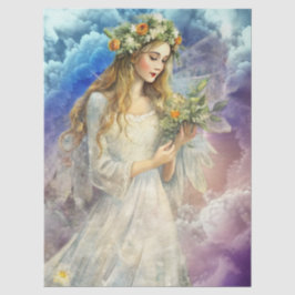 Papel De Seda Decoupage Princesa Celestial Encantada Etérea