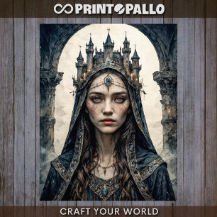 Papel De Seda Decoupage - Rainha do Castelo Negro -