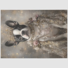 Decoupage Royal French Buldog