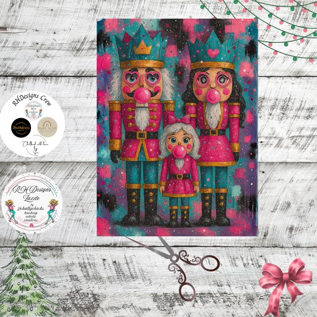 Papel De Seda Decoupage Royal Nutcracker Family  (Criador carregado)