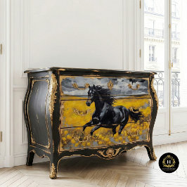 Papel De Seda Decoupage Rústico de Cavalo Selvagem Mustang