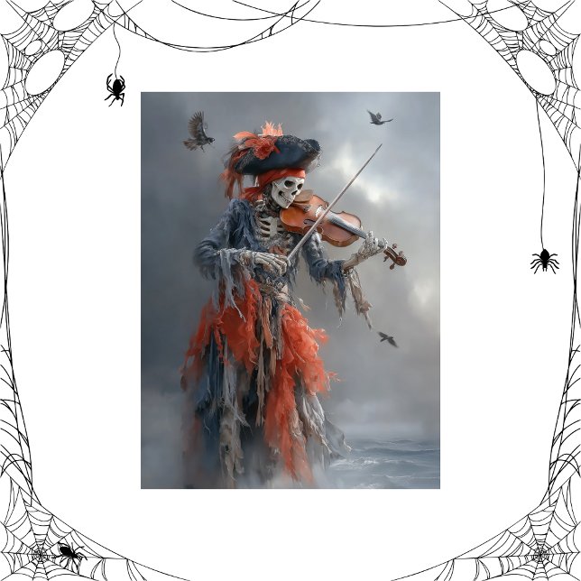 Papel De Seda Decoupage Skeleton Eerie Meets Pirate Charm  (Criador carregado)