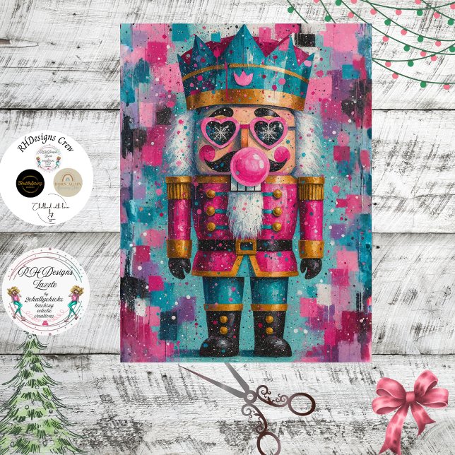 Papel De Seda Decoupage Starlight Sass Whimsical Nutcracker  (Criador carregado)