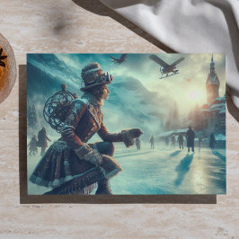 Papel De Seda Decoupage Steampunk Fantasy Winter Messenger