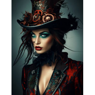 Papel De Seda Decoupage Steampunk Victorian Bonita Mulher