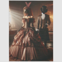 Decoupage Steampunk Victorian Fantasy Masquerade 