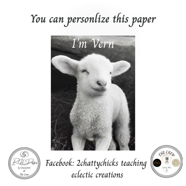 Papel De Seda Decoupage The Viral Lamb Named VERN  (Criador carregado)
