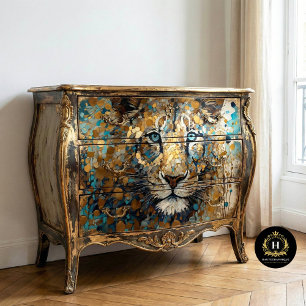 Papel De Seda Decoupage Tigre Vintage 