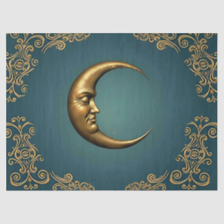 Papel De Seda Decoupage Tissue Moon