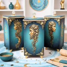 Decoupage Tissue Moon