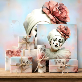 Papel De Seda Decoupage Tissue Paper Pierrot Clown