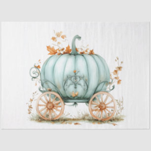 Papel De Seda Decoupage Vintage Fairy Tale Sage Carruagem Verde