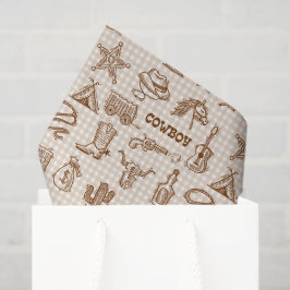 Papel De Seda Decoupage Western Cowboy