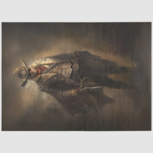 Papel De Seda Decoupage Western Cowboy Sherriff Wild West
