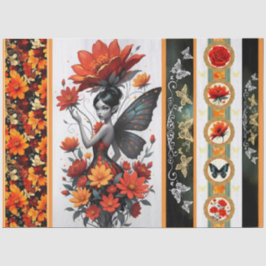 Papel De Seda Decoupage Whimsical Flower Fairy Seidenpapier