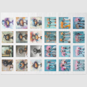 Papel De Seda Decoupage Whimsical Wackadoodle Character Club 1
