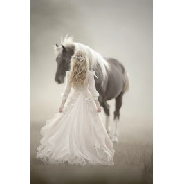 Papel De Seda Decoupage Whispers of Wedding Day Lady & Horse