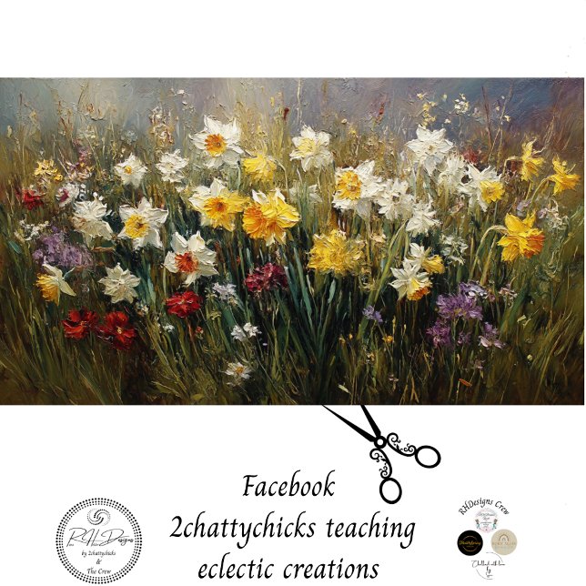 Papel De Seda Decoupage Wildflower Meadow Daffodils KayliMade (Criador carregado)