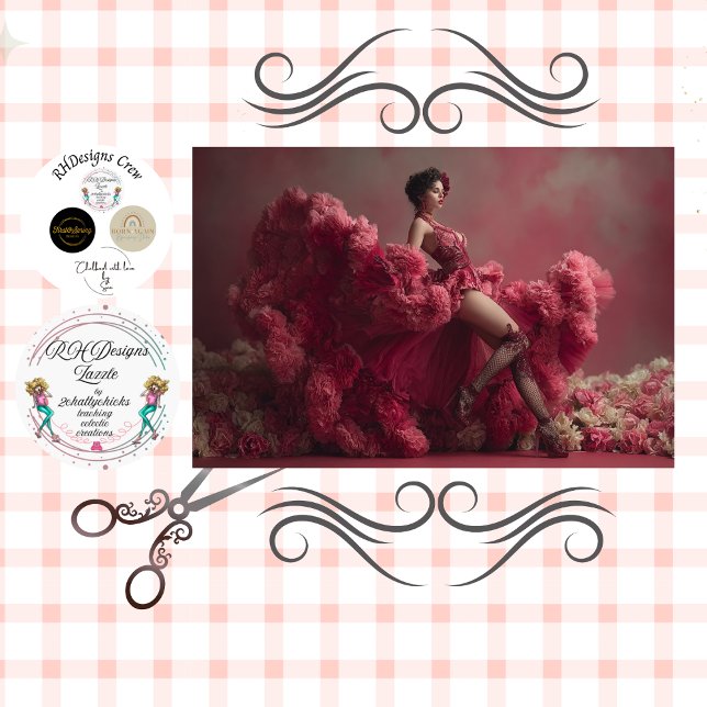 Papel De Seda Decoupage Woman Floral Fantasy Corset Valentine (Criador carregado)