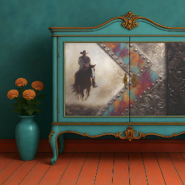Papel De Seda Decoupagem de Cowboy Industrial