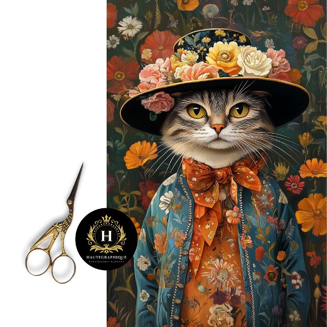 Papel De Seda Decoupagem de Decoração de Gato Boêmio (Criador carregado)