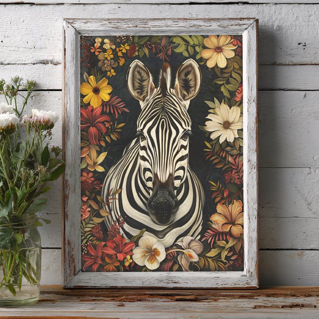Papel De Seda Decoupagem de Ilustração Botânica de Zebra (Criador carregado)