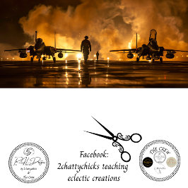 Papel De Seda Decoupagem de Jato da USAF em Chamas na Pista