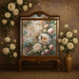 Papel De Seda Decoupagem do Sonho do Jardim de Rosas