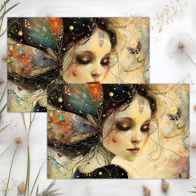 PAPEL DE SEDA DECUPAGEM DE FADAS FANTÁSTICAS (FANTASY FAIRY DECOUPAGE TISSUE PAPER)