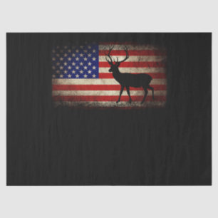 Papel De Seda Deer Hunting American Flag USA Proud Hunter