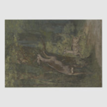 Deer in the Forest (por Gustave Courbet)