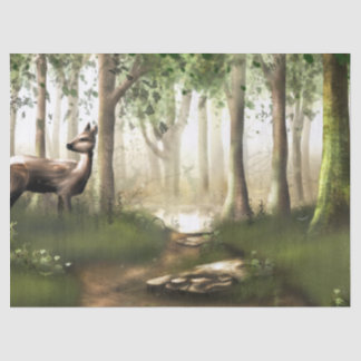 Papel De Seda Deer in the Woods