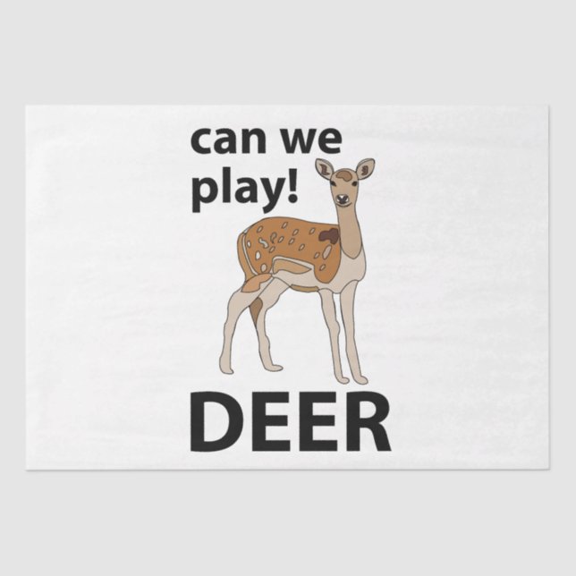 Papel De Seda Deer Podemos Jogar Cerveja (Frente )