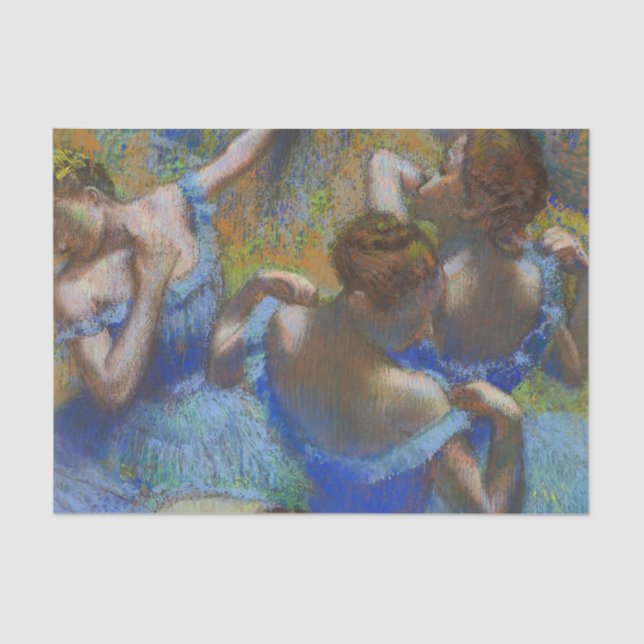 Papel De Seda Degas Blue Dancers Pastel Fine Art Masterpiece (Frente )
