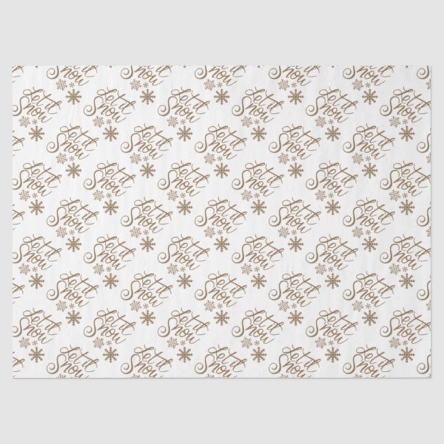 Papel De Seda Deixe nevar (Frente )