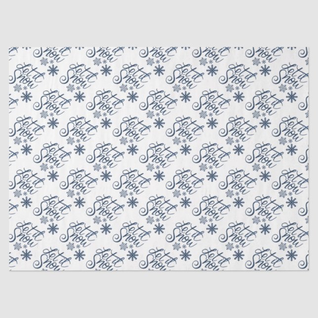 Papel De Seda Deixe nevar (Frente )