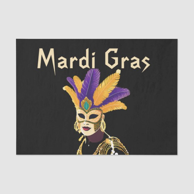 Papel De Seda "Deixe os bons tempos rolar: Celebração do Mardi G (Frente )