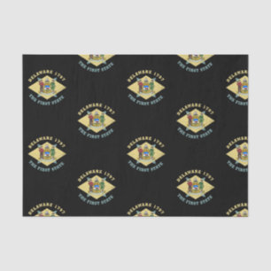 PAPEL DE SEDA DELAWARE 1797 A PRIMEIRA BANDEIRA DE ESTADO